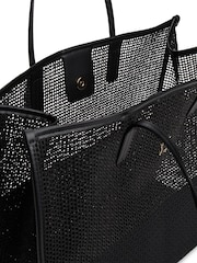 Tommy Hilfiger Black Tote City Woven Tote Bag - Image 4 of 5