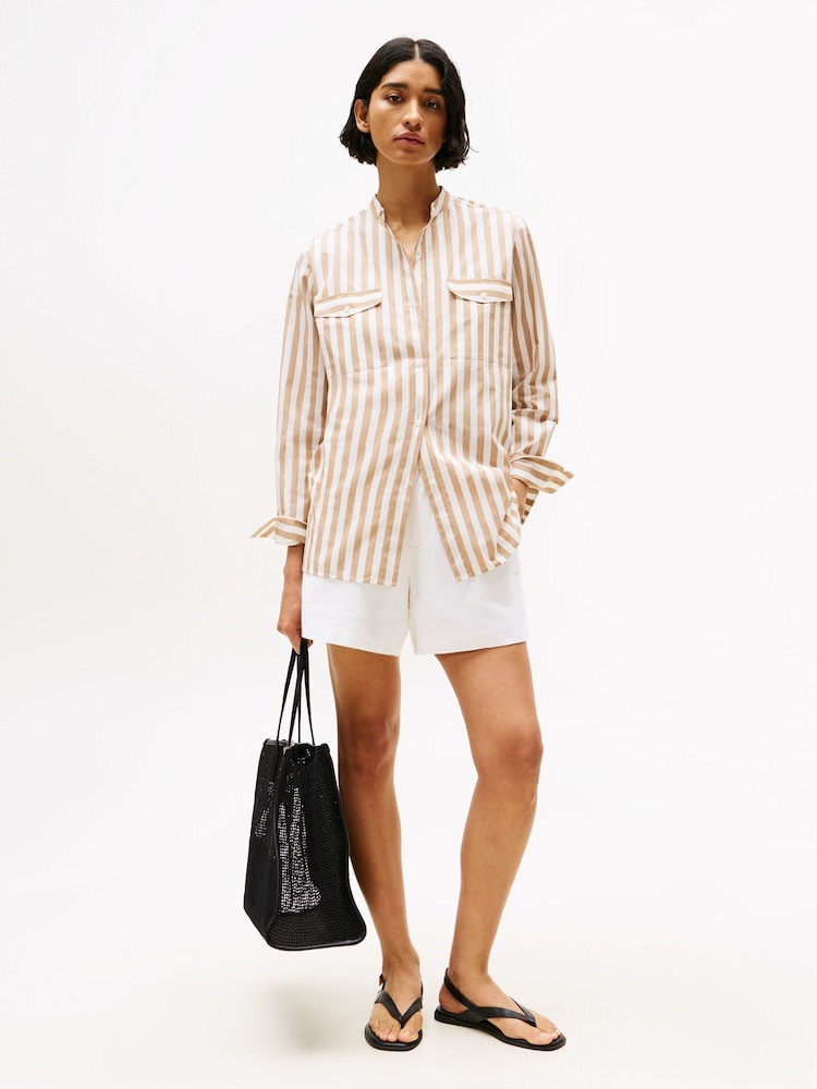 Tommy Hilfiger Black Tote City Woven Tote Bag - Image 5 of 5