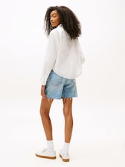 Tommy Jeans Natural Relaxed Self-Tie Fit Shirt - Image 2 of 4