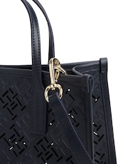 Tommy Hilfiger Blue Tote City TH Monogram Tote Bag - Image 3 of 5