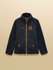 Joules Official Burghley Navy Full Zip Heritage Fleece - Image 11 of 11
