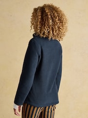 Joules Official Burghley Navy Full Zip Heritage Fleece - Image 2 of 11