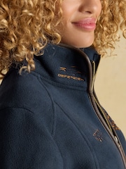 Joules Official Burghley Navy Full Zip Heritage Fleece - Image 4 of 11