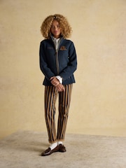 Joules Official Burghley Navy Full Zip Heritage Fleece - Image 7 of 11
