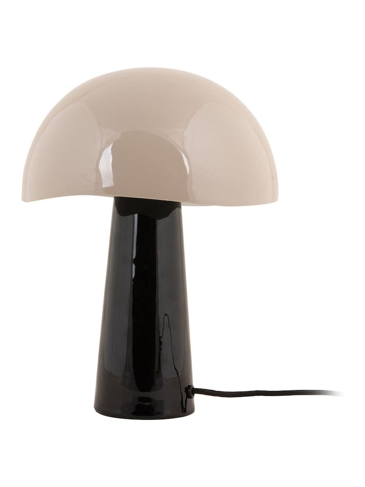 Leitmotiv Black Warm Grey Grato Enamel Table Lamp - Image 1 of 2
