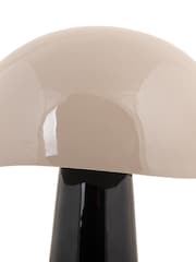 Leitmotiv Black Warm Grey Grato Enamel Table Lamp - Image 2 of 2