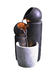 Premier Decorations Ltd 52cm LED 3 Tier Feature Cascading Water Jug - Image 1 of 1