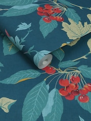 Graham & Brown Navy Craftwork Trail 10M Wallpaper - Image 3 of 4