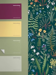 Graham & Brown Teal Oshibana 10M Wallpaper - Image 4 of 4
