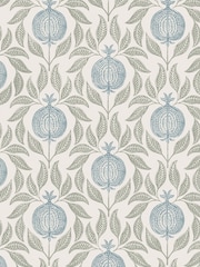 Graham & Brown Blue and Green Apple of Grenada 10M Wallpaper - Image 2 of 4