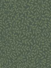 Graham & Brown Olive Gilded Leaf 10M Wallpaper - Image 2 of 4