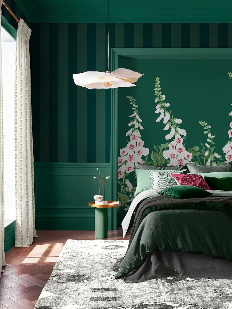 Graham & Brown Teal Quartet 10M Wallpaper - Image 1 of 4