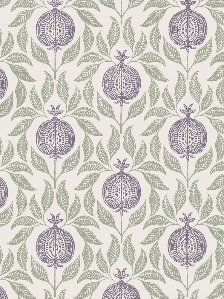 Graham & Brown Mauve & Sage Apple of Grenada 10M Wallpaper - Image 2 of 4 Graham & Brown Mauve & Sage Apple of Grenada 10M Wallpaper - Image 2 of 4