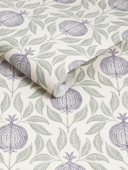 Graham & Brown Mauve & Sage Apple of Grenada 10M Wallpaper - Image 3 of 4