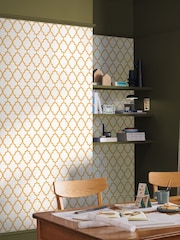 Graham & Brown Orange Trellia 10M Wallpaper - Image 1 of 4