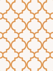 Graham & Brown Orange Trellia 10M Wallpaper - Image 2 of 4