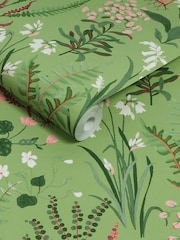 Graham & Brown Green Oshibana 10M Wallpaper - Image 3 of 4
