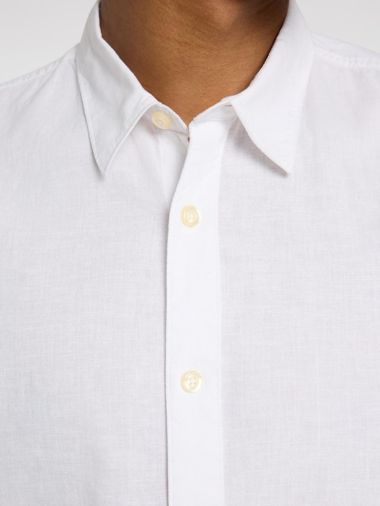 Selected Homme White Long Sleeve Shirt - Image 2 of 4