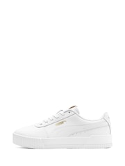 Puma White Womens Carina Lux Trainers - Image 4 of 6
