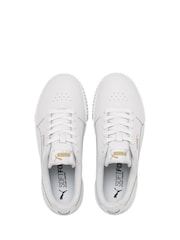 Puma White Womens Carina Lux Trainers - Image 6 of 6