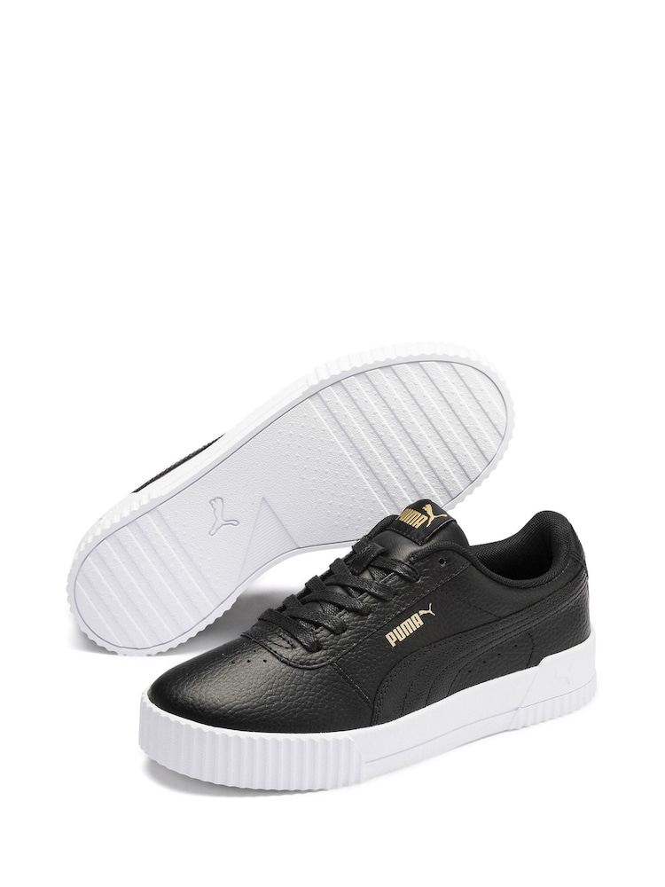 Puma Black Womens Carina Lux Trainers - Image 2 of 6