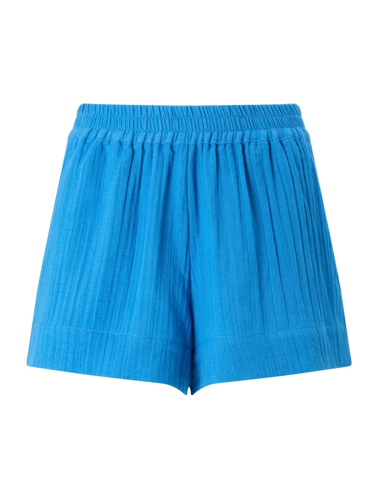 KBX Blue Annie Cheesecloth Shorts - Image 7 of 7 KBX Blue Annie Cheesecloth Shorts - Image 7 of 7