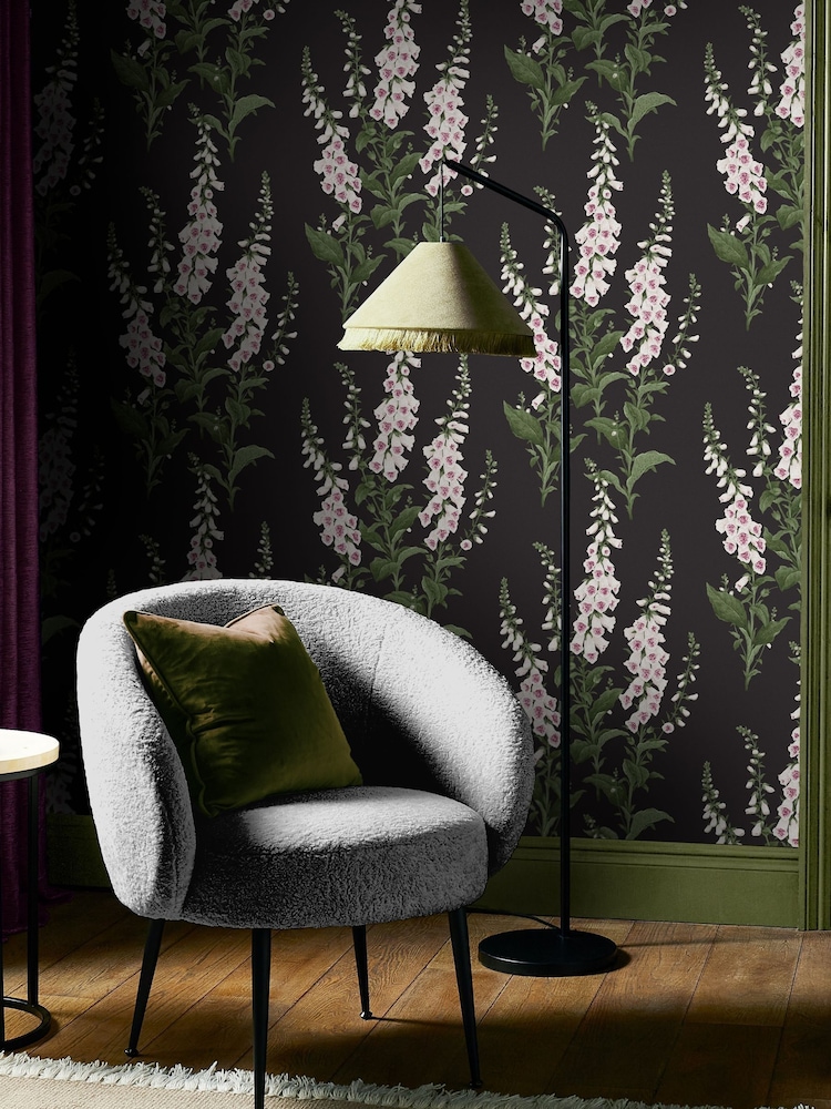 Graham & Brown Night Foxglove A4 Wallpaper Sample - Image 1 of 4