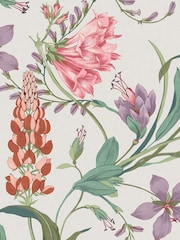 Graham & Brown Mauve Botanists Scroll A4 Wallpaper Sample - Image 2 of 4