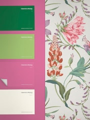Graham & Brown Mauve Botanists Scroll A4 Wallpaper Sample - Image 4 of 4