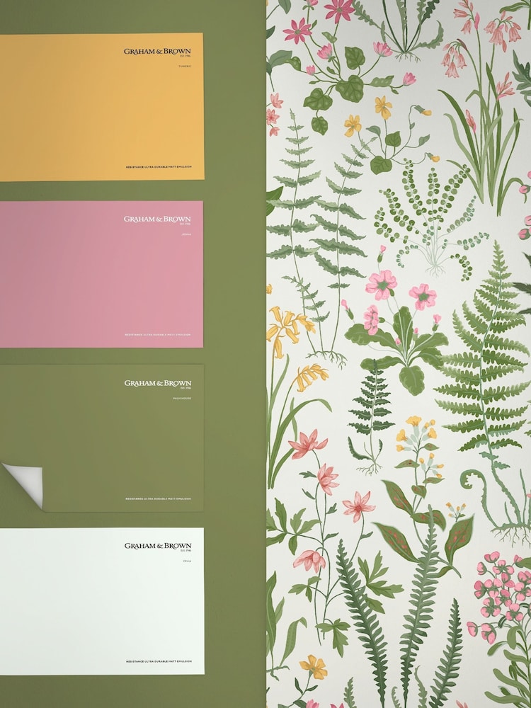 Graham & Brown Day Oshibana A4 Wallpaper Sample - Image 4 of 4