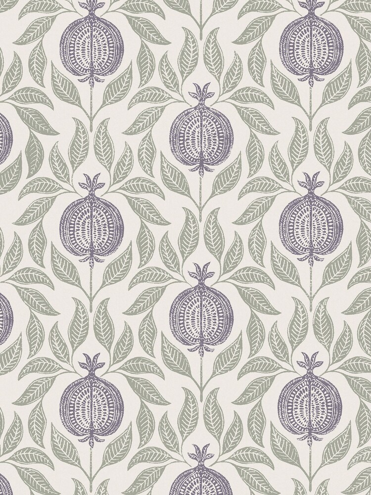 Graham & Brown Mauve Sage Apple of Grenada A4 Wallpaper Sample - Image 2 of 4