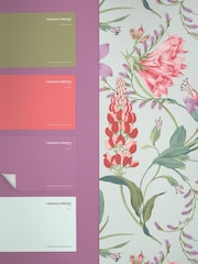Graham & Brown Duck Egg Botanists Scroll A4 Wallpaper Sample - Image 4 of 4