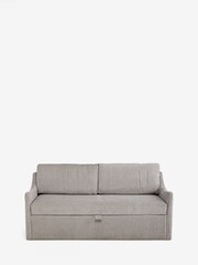 Chenille Stripe Slate Blue Aldridge Storage Dining Bench - Image 7 of 11