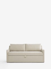 Relaxed Linen Look Pebble Aldridge Storage Dining Bench - Image 1 of 7