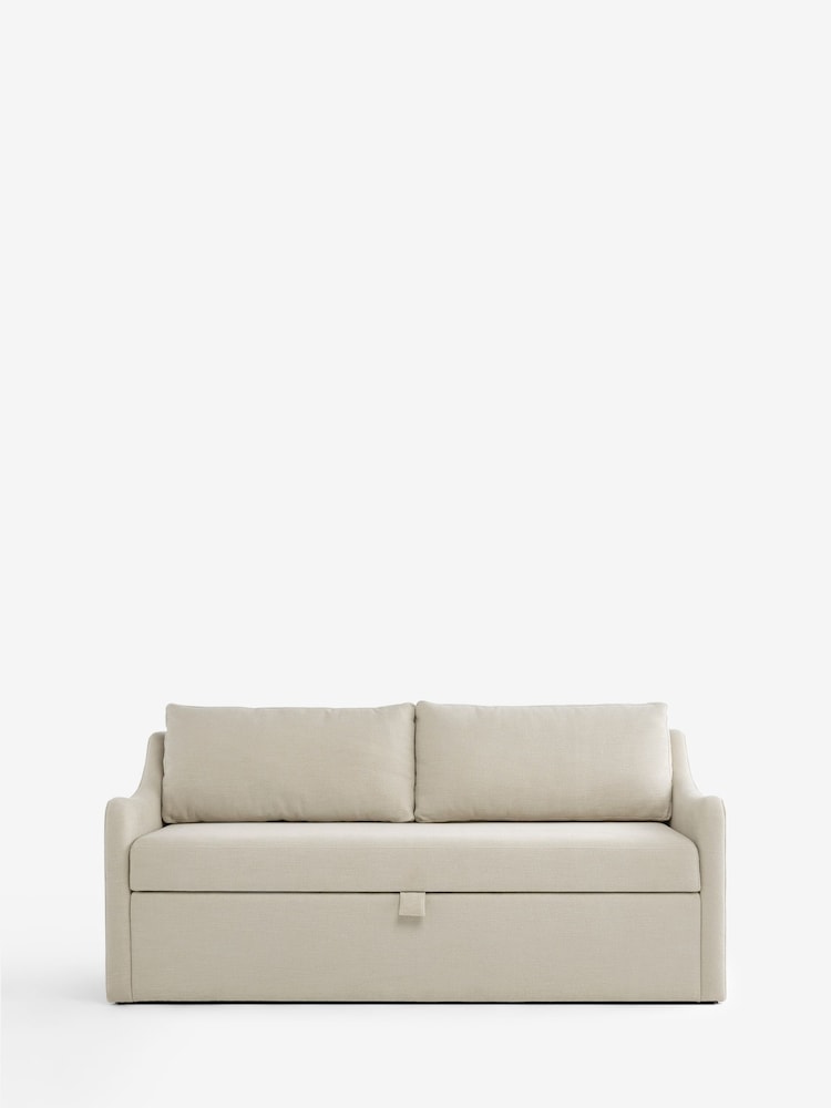 Relaxed Linen Look Pebble Aldridge Storage Dining Bench - Image 1 of 7 Relaxed Linen Look Pebble Aldridge Storage Dining Bench - Image 1 of 7