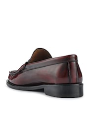 Jones Bootmaker Red Perna Smart Leather Moccasins Shoes - Image 3 of 5