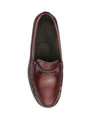 Jones Bootmaker Red Perna Smart Leather Moccasins Shoes - Image 5 of 5