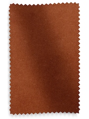 Set of 2 Soft Velvet Rust Brown Lucca Swivel Dining Chairs - Image 9 of 9