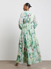 Joanna Hope Green Printed Maxi Dress - Image 2 of 4