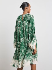 Joanna Hope Green Pleated Sleeve Shirt Dress - Image 2 of 4