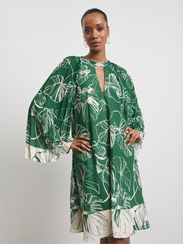 green pleated shirt dress Buy Joanna Hope Green Pleated Sleeve Shirt Dress from Next USA