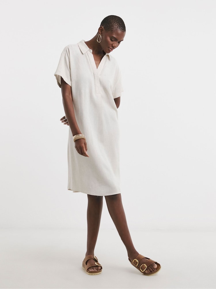 chinese dress ladies Loose Tunic Dress, Linen Dress main image 1