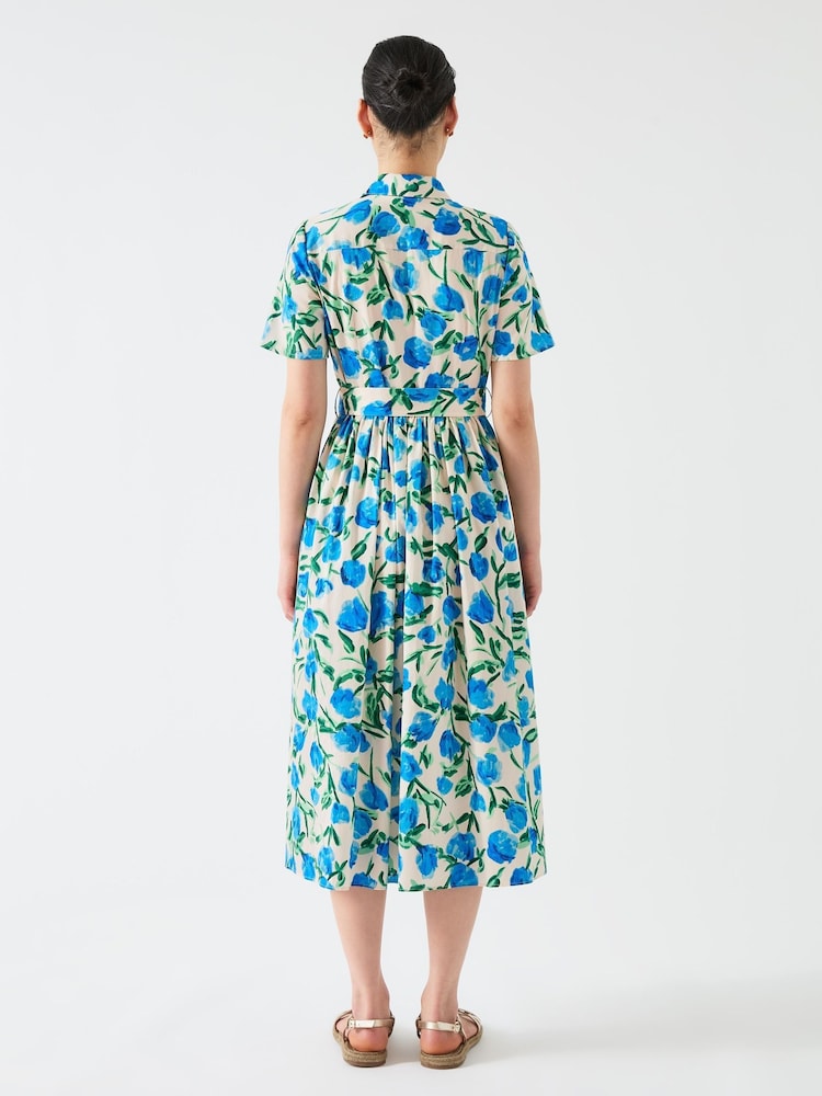 LK Bennett Calder Multi 100% Cotton Shirt dress - Imagen 3 de 3