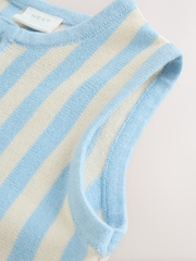 Blue Stripe Baby Knitted Dunagrees and Bodysuit Set (0mths-2yrs) - Image 11 of 11