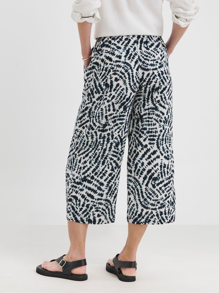 JD Williams Blue Linen Culottes - Image 2 of 4
