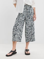 JD Williams Blue Linen Culottes - Image 3 of 4