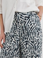 JD Williams Blue Linen Culottes - Image 4 of 4