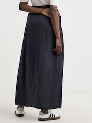 JD Williams Blue Linen Maxi Skirt - Image 2 of 4