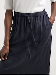 JD Williams Blue Linen Maxi Skirt - Image 4 of 4