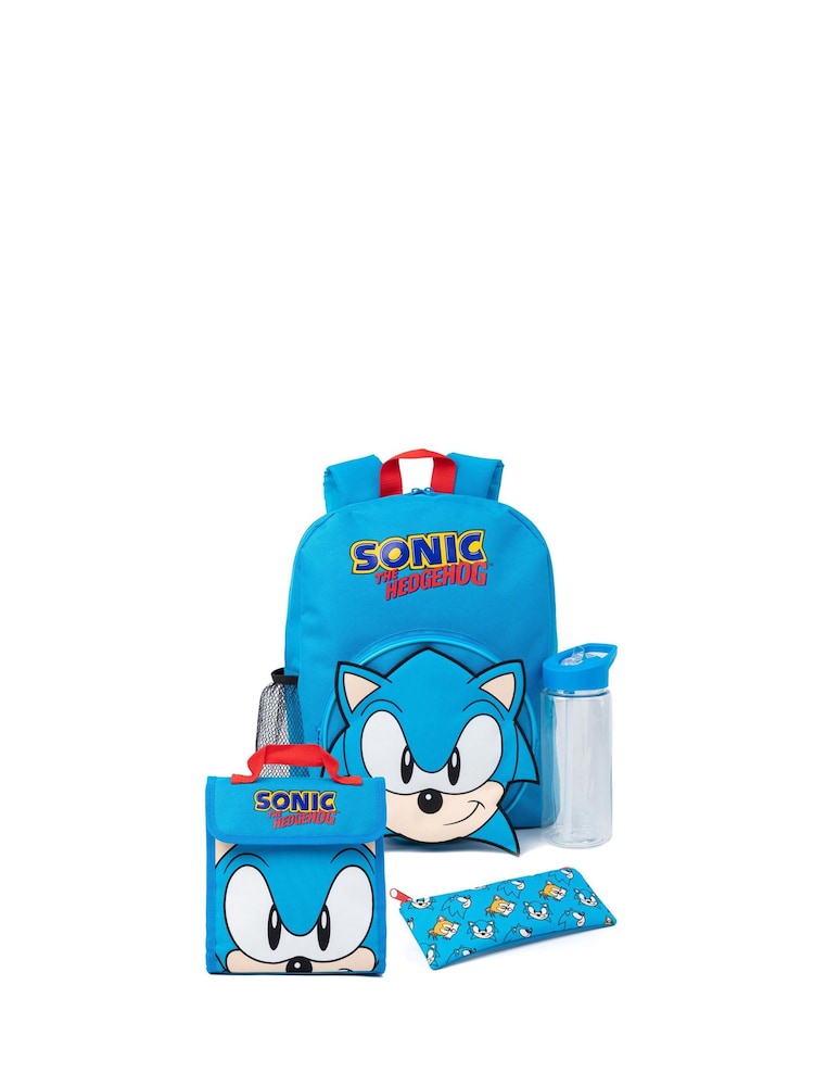 Vanilla Underground Blue Unisex Kids Sonic the Hedgehog Backpack Set 4 Piece - Image 1 of 6